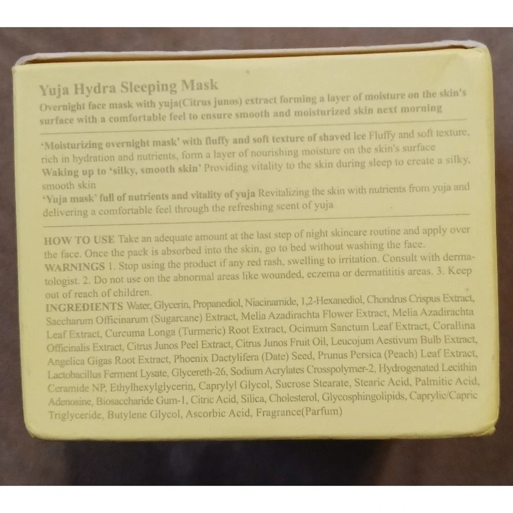 NEW O'Calm Yuja‎ Hydra Sleeping Mask Korean Skin Care